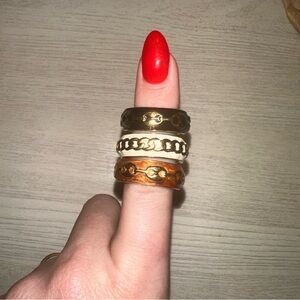 Set of 3 Lauren G. Adams Stacking Rings